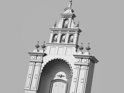 Ermita del Rocio - Ermita Virgen de El Rocio - Santuario 3D Print Model