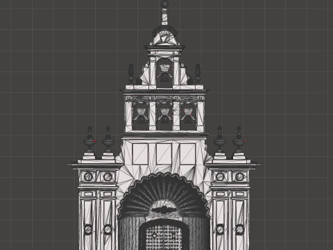 Ermita del Rocio - Ermita Virgen de El Rocio - Santuario 3D Print Model