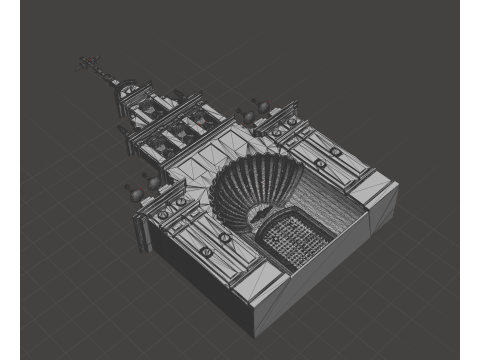 Ermita del Rocio - Ermita Virgen de El Rocio - Santuario 3D Print Model