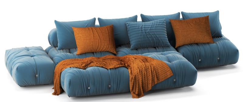 Sofa BB Italia CAMALEONDA 3D Модель .c4d .max .obj .3ds .fbx .stl .blend 