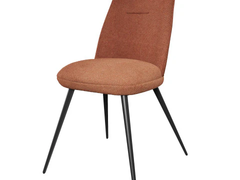 Fauteuil tissu safran Luz Couleur safran ZAGO chaise Modèle 3D