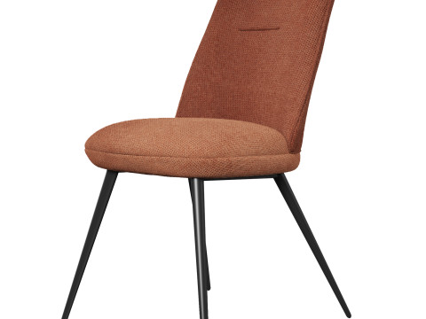 Fauteuil tissu safran Luz Couleur safran ZAGO chair Modèle 3D