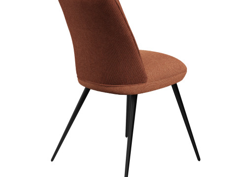 Fauteuil tissu safran Luz Couleur safran ZAGO chair Modèle 3D