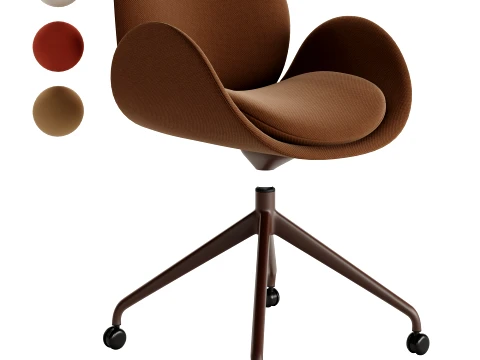Laino Swivel with Casters chair 3D Model