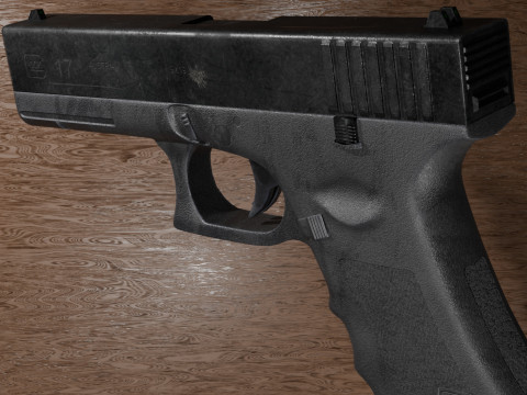 Game Ready GLOCK-17 Gen 3 3D मॉडल