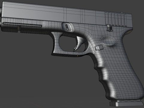 Game Ready GLOCK-17 Gen 3 3D मॉडल