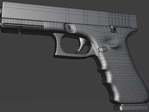 Gioco pronto GLOCK-17 Gen 3 Modello 3D