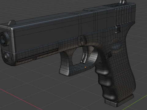 Gioco pronto GLOCK-17 Gen 3 Modello 3D