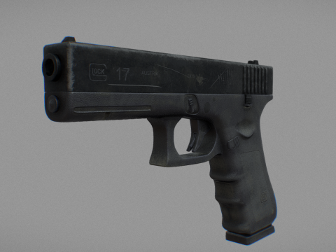 Game Ready GLOCK-17 Gen 3 Modelo 3D
