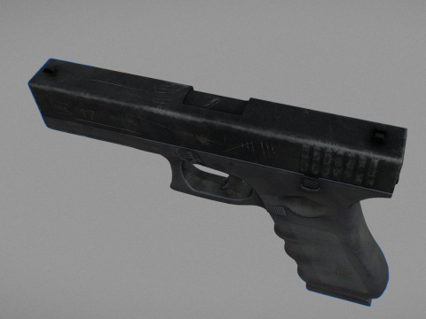 Game Ready GLOCK-17 Gen 3 3D मॉडल