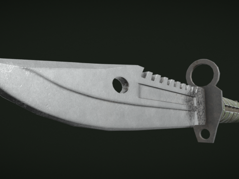 Game Ready Bayonet M9 knife Model 3D