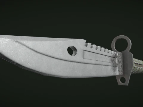 Game Ready Bayonet M9 knife 3D Model