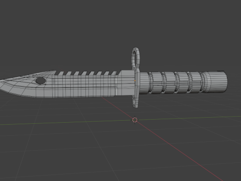 Game Ready Bayonet M9 knife Model 3D