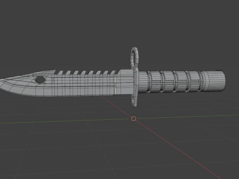 Game Ready Bayonet M9 knife 3D Model