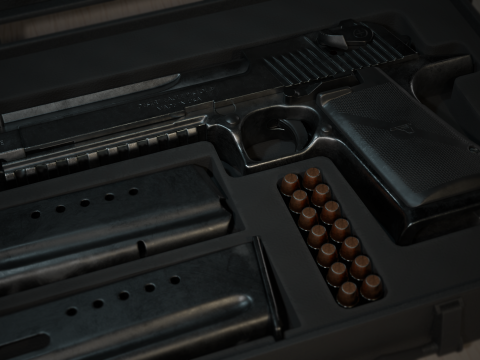 Desert Eagle Game Ready 3D Model