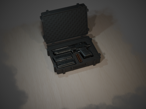 Desert Eagle Game Ready 3D Model