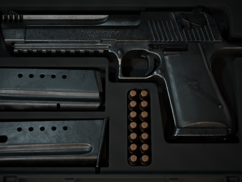 Desert Eagle Game Ready 3D Model