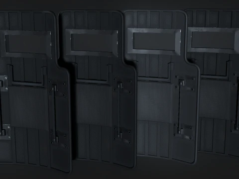 Modern Shield Pack Game Ready 3D Model