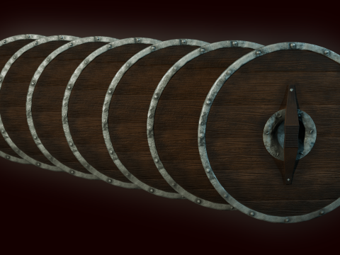 Shield Pack Game Ready Modelo 3D