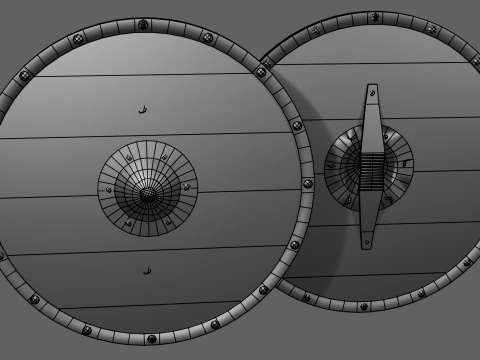 Shield Pack Game Ready 3D Model