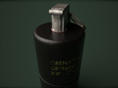 Grenade Pack Game Ready Modelo 3D