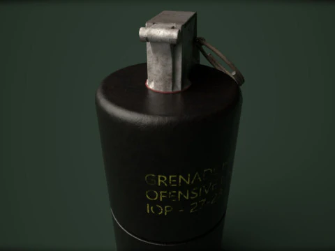 Grenade Pack Game Ready 3D Model