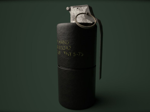 Grenade Pack Game Ready Modelo 3D