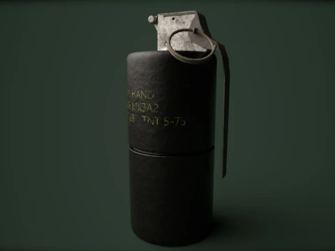 Grenade Pack Game Ready 3D Model
