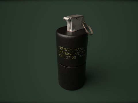 Grenade Pack Game Ready Modelo 3D