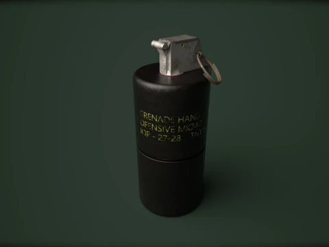Grenade Pack Game Ready 3D Model