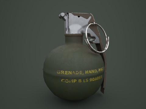 Grenade Pack Game Ready Modelo 3D