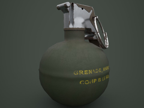 Grenade Pack Game Ready Modelo 3D