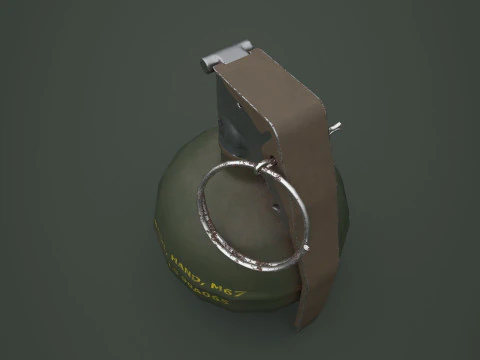 Grenade Pack Game Ready 3D Model