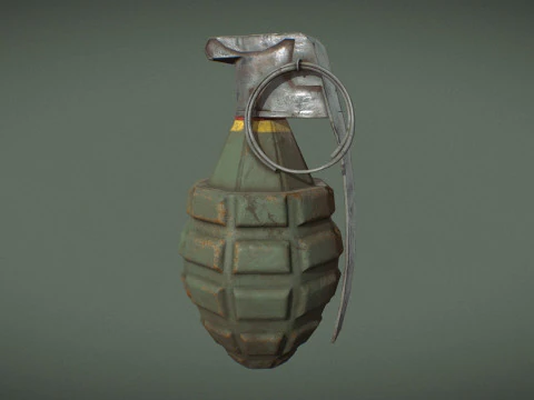 Grenade Pack Game Ready 3D Model