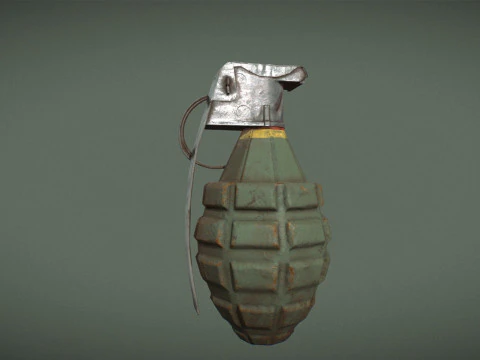 Grenade Pack Game Ready 3D Model