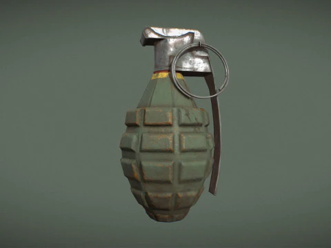 Grenade Pack Game Ready 3D Model