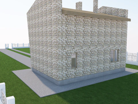 B&acirc;timent moderne Modèle 3D