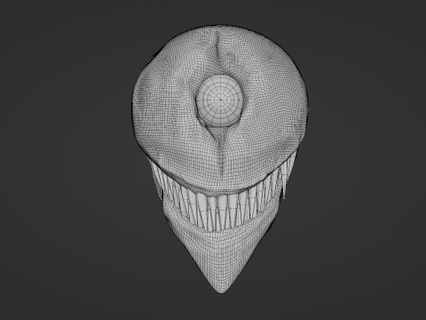 Creepy head 3D-Modell