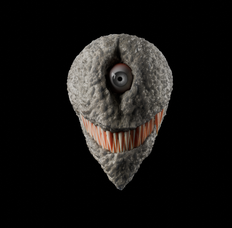 Creepy head 3D-Modell .c4d .max .obj .3ds .fbx .stl .blend