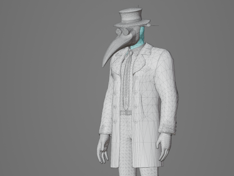 Plague doctor 3D Модель