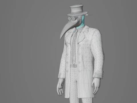 Plague doctor 3D Model