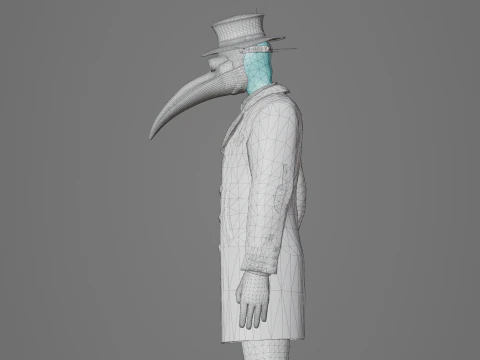 Plague doctor 3D Model