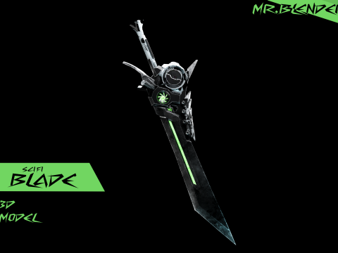 Sci fi blade 3D 模型
