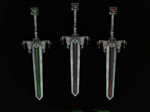 Sci fi heavy sword 3Dモデル
