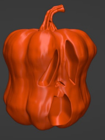 Pumpkin stl key block interior decoration 3D digital file for 3D printer Halloween pumpkin pump 3Dプリントモデル .c4d .max .obj .3ds .fbx .stl .blend