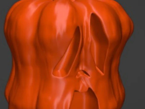 K&uuml;rbis Stl Schl&uuml;sselblock Innendekoration 3D digitale Datei f&uuml;r 3D-Drucker Halloween K&uuml;rbispumpe 3D Druckmodell