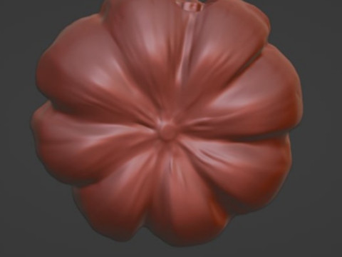 Pumpkin stl key block interior decoration 3D digital file for 3D printer Halloween pumpkin pump 3Dプリントモデル