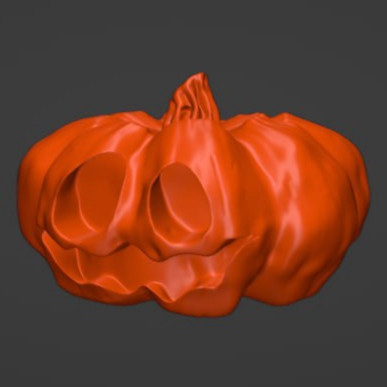 Pumpkin STL key block 3Dプリントモデル .c4d .max .obj .3ds .fbx .stl .blend