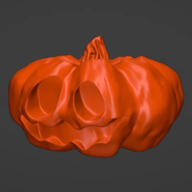Pumpkin STL key block 3D Print Model .c4d .max .obj .3ds .fbx .stl .blend 
