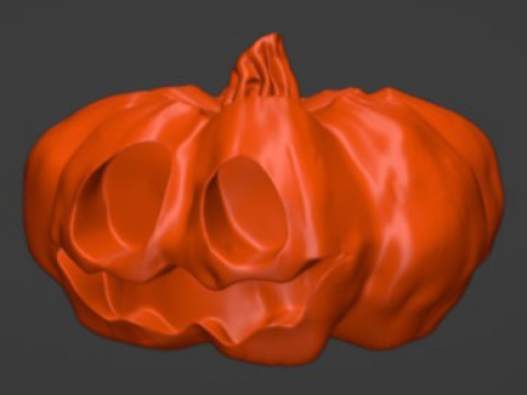 Pumpkin STL key block 3Dプリントモデル